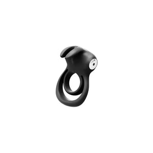 Thunder Bunny Rechargeable Dual Ring - Black Pearl - MyPleasure