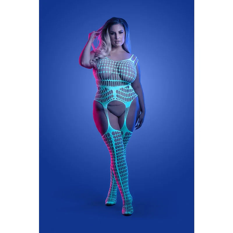 Timelapse Bodystocking - Queen - White/blue - MyPleasure