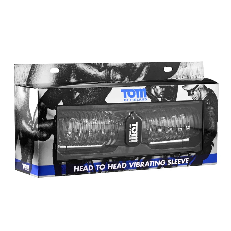 Tom of Finland Head to Head Vibrating Sleeve - MyPleasure