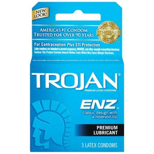 Trojan Enz Lubricated - 3 Pack - MyPleasure