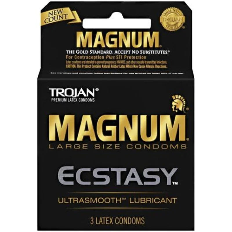 Trojan Magnum Ecstasy - 3 Pack - MyPleasure