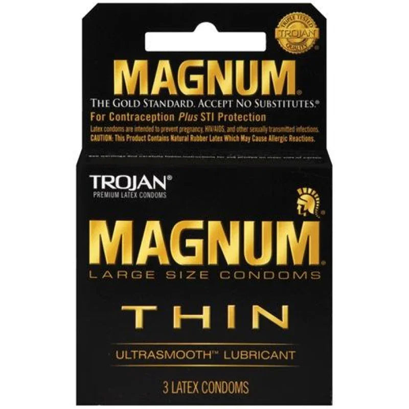 Trojan Magnum Thin - 3 Pack - MyPleasure