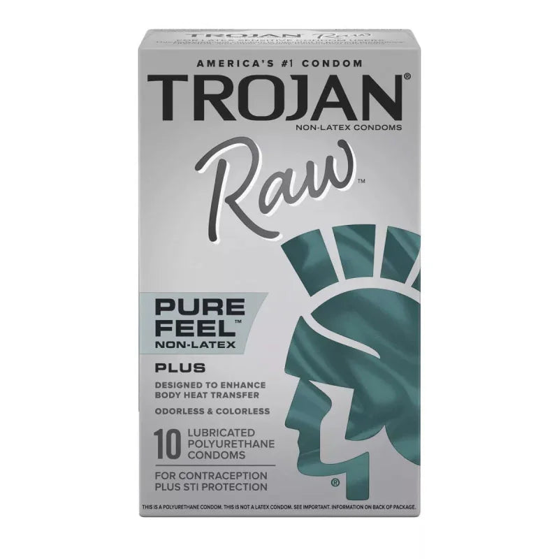 Trojan Raw Non-Latex 10 Pack - MyPleasure
