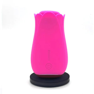 Tulip Pro 15-Function Suction Vibe With Wireless Charging - Pink - MyPleasure