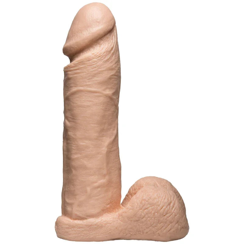 Vac-U-Lock 8 Inch Realistic Cock - White - MyPleasure