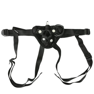 Vibrating Black Velvet Strap On - MyPleasure