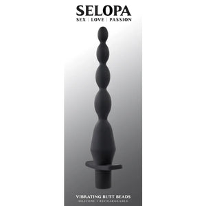 Vibrating Butt Beads - Black - MyPleasure
