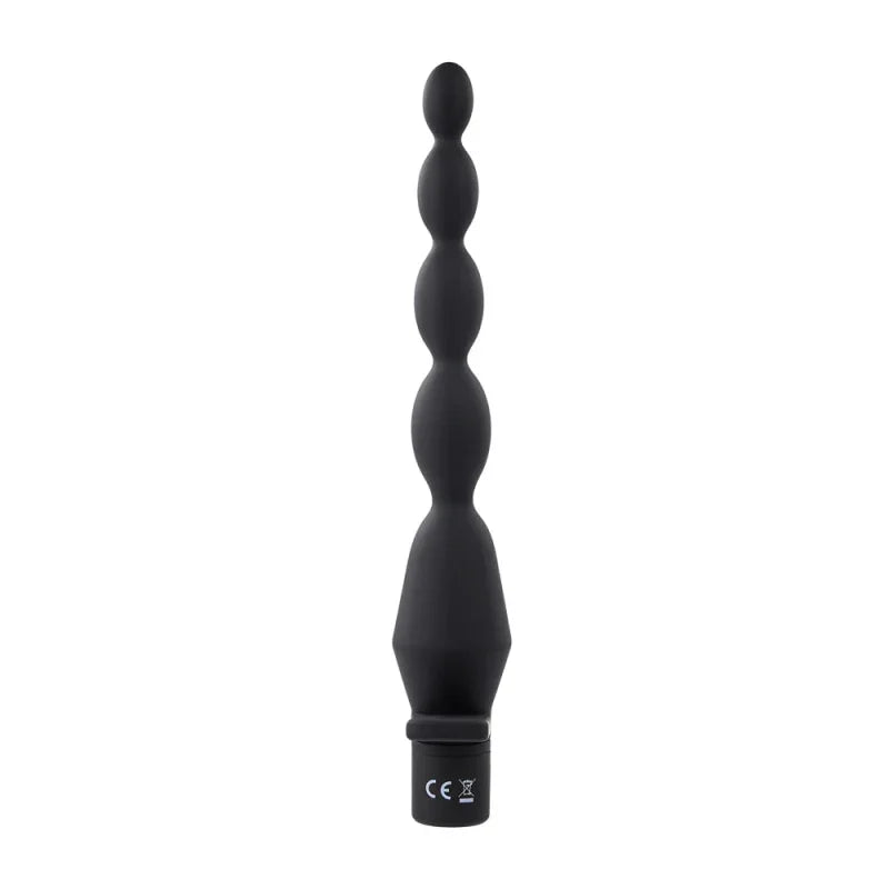 Vibrating Butt Beads - Black - MyPleasure