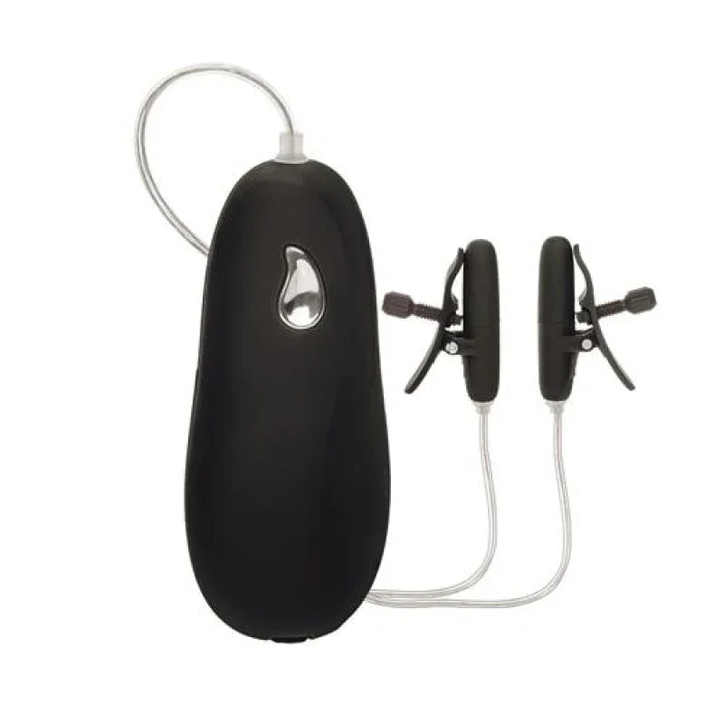 Vibrating Heated Nipple Teasers - Black - MyPleasure