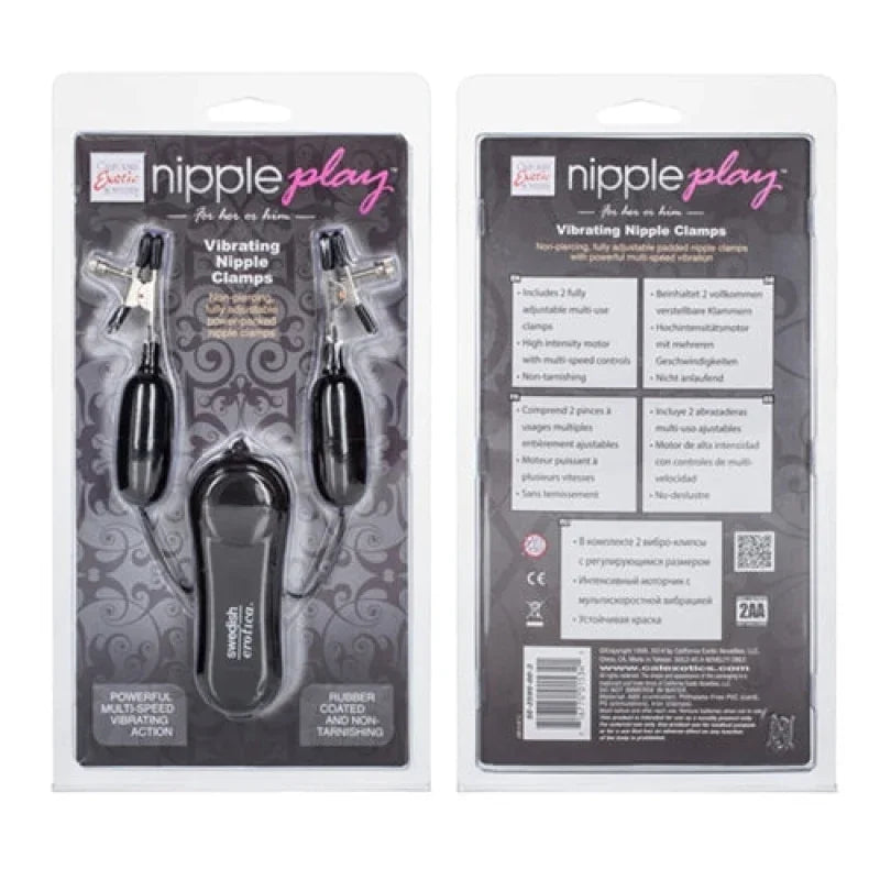 Vibrating Nipple Clamps - MyPleasure