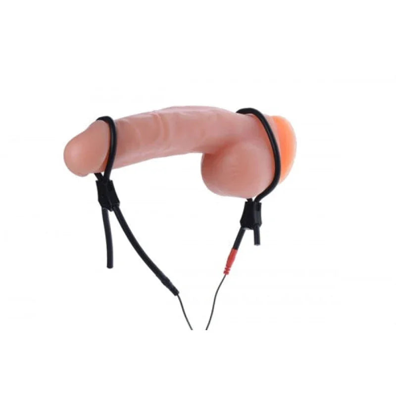 Vigor II Electro Stim Cock and Balls Ties & Frenum Electro Stimulator - MyPleasure