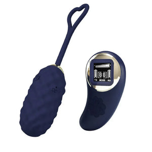 Vivian Remote Control Vibrating Egg - Blue - MyPleasure