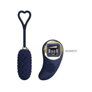 Vivian Remote Control Vibrating Egg - Blue - MyPleasure
