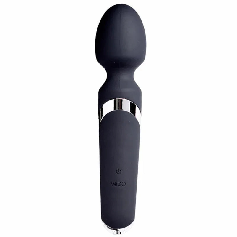 Wanda Rechargeable Wand - Just Black - MyPleasure