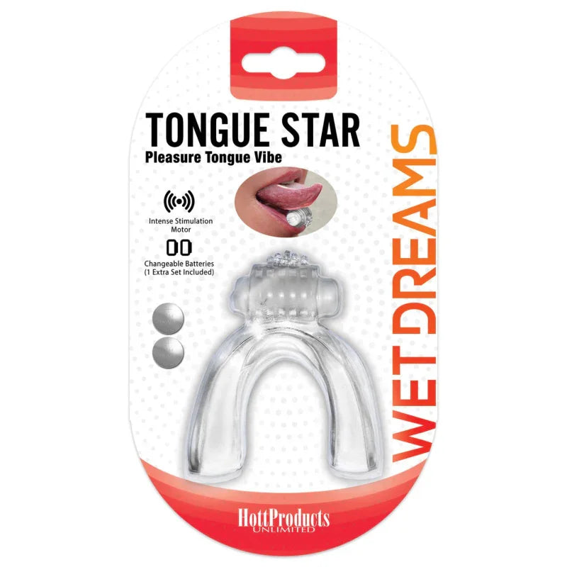 Wet Dreams Tongue Star - Clear - MyPleasure