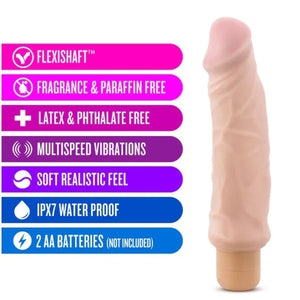 X5 Hard on Vibrating 9 Inch Dildo - Natural - MyPleasure