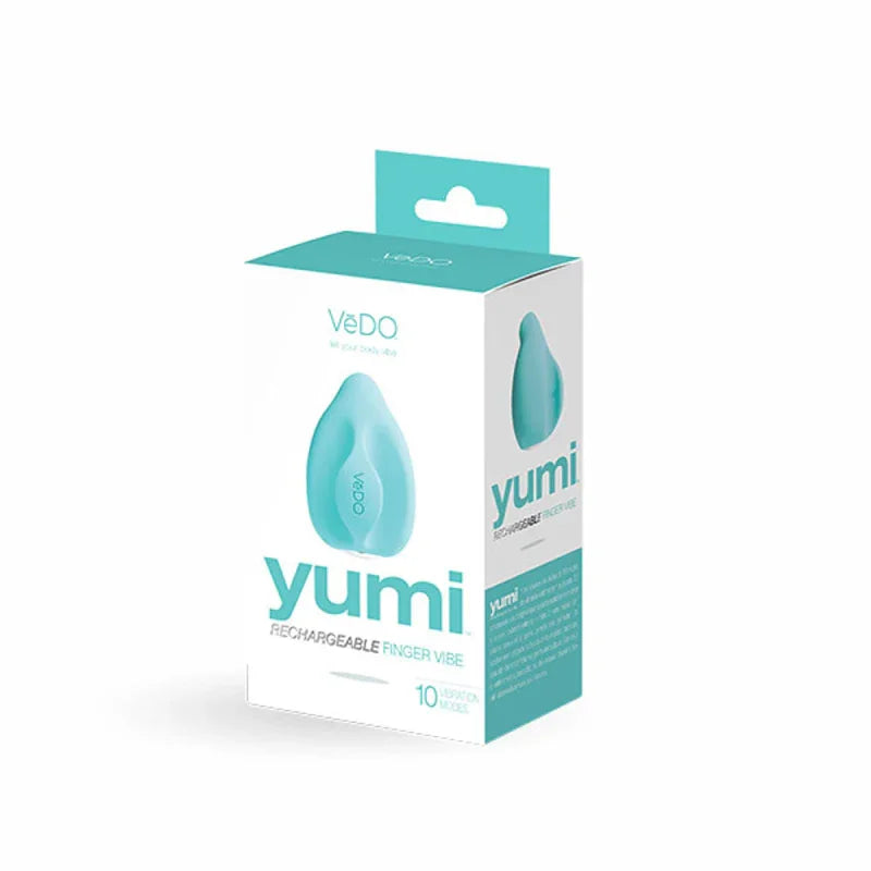 Yumi Rechargeable Finger Vibe - Tease Me Turquoise - MyPleasure