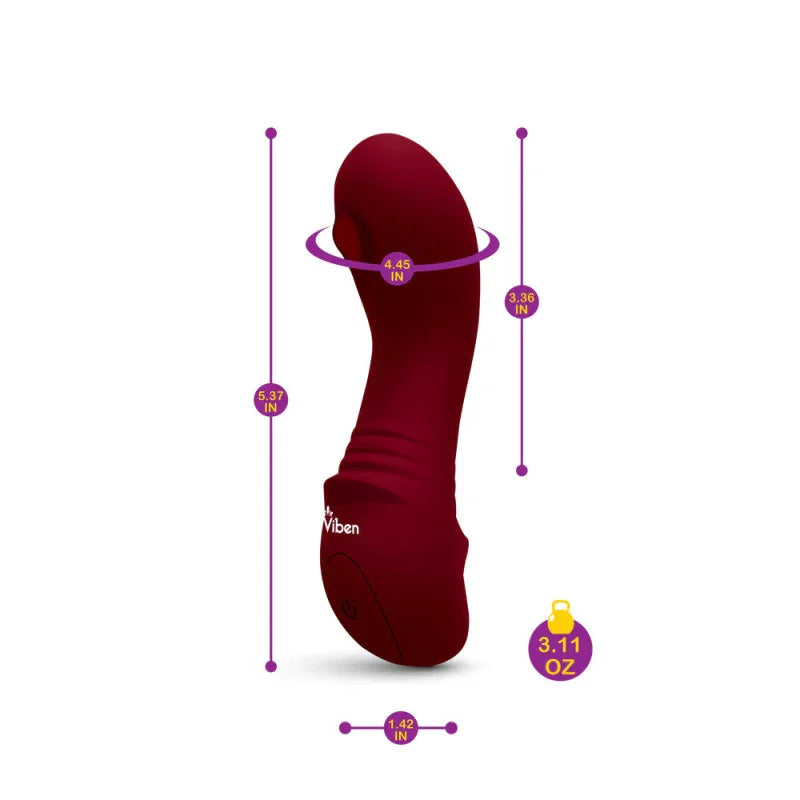 Zaina - Ruby - Intense Mini G-Spot Vibe With Rollerball Massage - MyPleasure