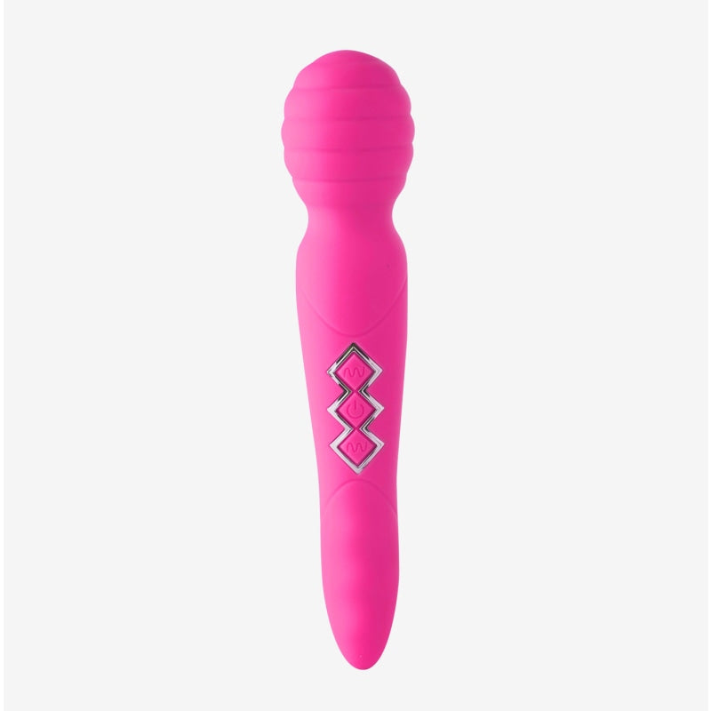 Zoe Twisty Dual Vibrating Pleasure Wand - Pink