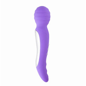 Zoe Twisty Dual Vibrating Pleasure Wand - Purple - MyPleasure