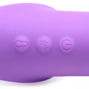 10x Ergo- Fit G-Pulse Inflatable and Vibrating Strapless Strap- on - Purple - MyPleasure