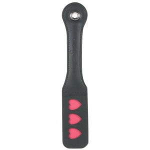 12 Inch Leather Impression Paddle - Heart - MyPleasure