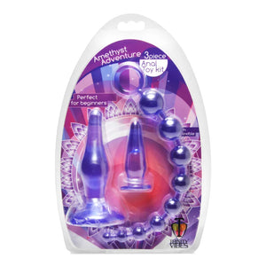 Amethyst Adventure 3 Pieces Anal Toy Kit - MyPleasure
