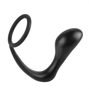 Anal Fantasy Collection Ass Gasm Cockring Plug - Black - MyPleasure