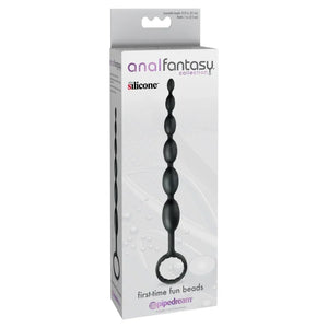 Anal Fantasy Collection First Time Fun Beads - Black