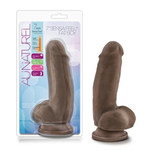 Au Naturel 7" Sensa Feel Fat Boy - Chocolate - MyPleasure