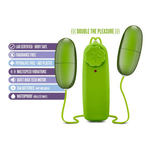 B Yours Double Pop Eggs - Lime - MyPleasure