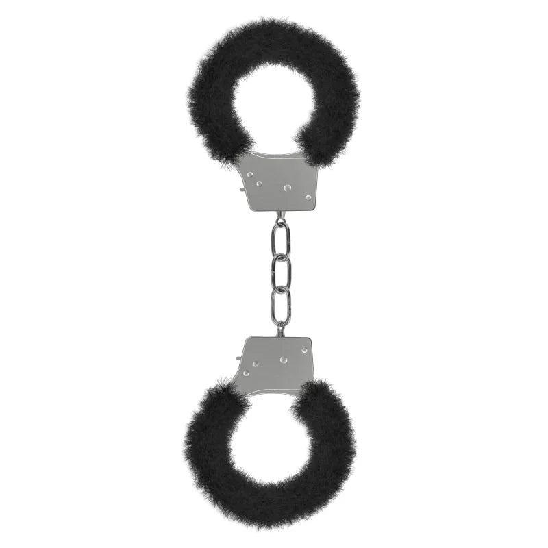 Beginner's Furry Handcuffs - Black - MyPleasure