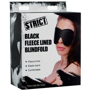 Black Fleece Lined Blindfold - MyPleasure