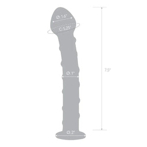 Blue Spiral Glass Dildo - MyPleasure