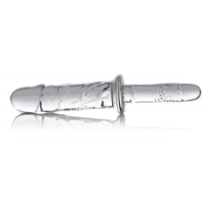Brutus Glass Dildo Thruster - Clear - MyPleasure
