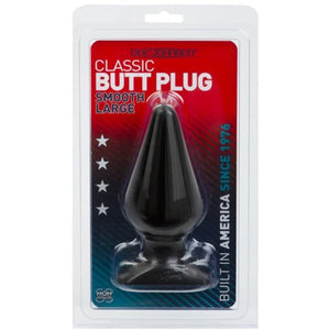 Classic Butt Plug Smooth - Large - Black - MyPleasure