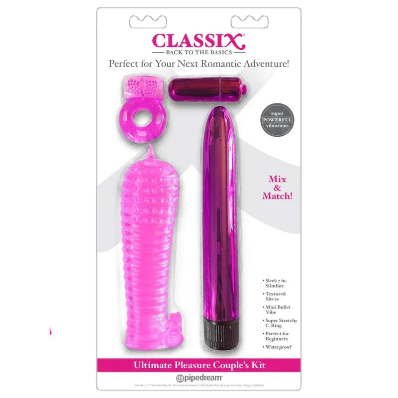 Classix Ultimate Pleasure Couples Kit - Pink - MyPleasure