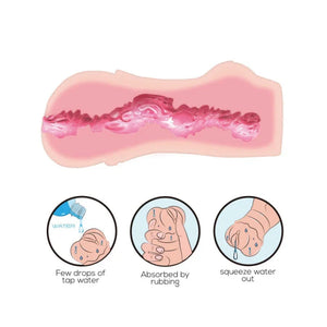 Crazy Bull No Lube Masturbator Sleeve - Realistic Pussy Skin-Like Texture - MyPleasure