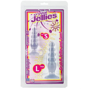 Crystal Jellies Anal Delight Trainer Kit - Clear - MyPleasure