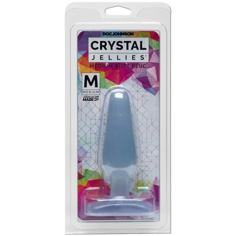 Crystal Jellies Butt Plug - Medium - Clear - MyPleasure