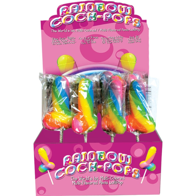 Display Rainbow Cock-Pop 12 Pieces