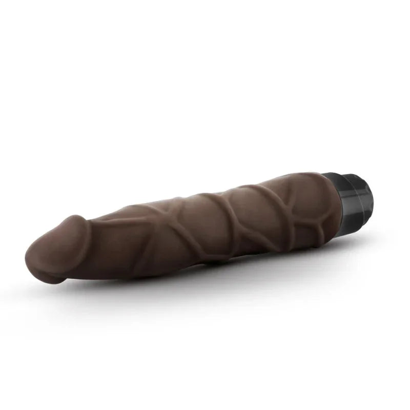 Dr. Skin - Cock Vibe 1 - 9 Inch Vibrating Cock - Chocolate - MyPleasure