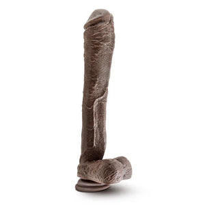 Dr. Skin Mr. Ed 13" Dildo With Suction Cup - Chocolate - MyPleasure