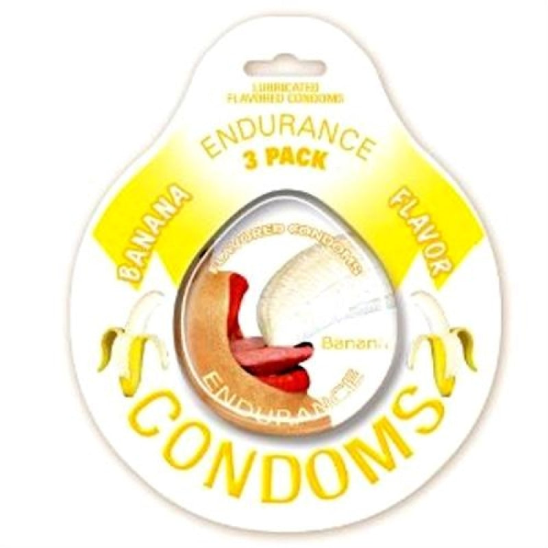 Endurance Condoms - Banana - 3 Pack - Condoms
