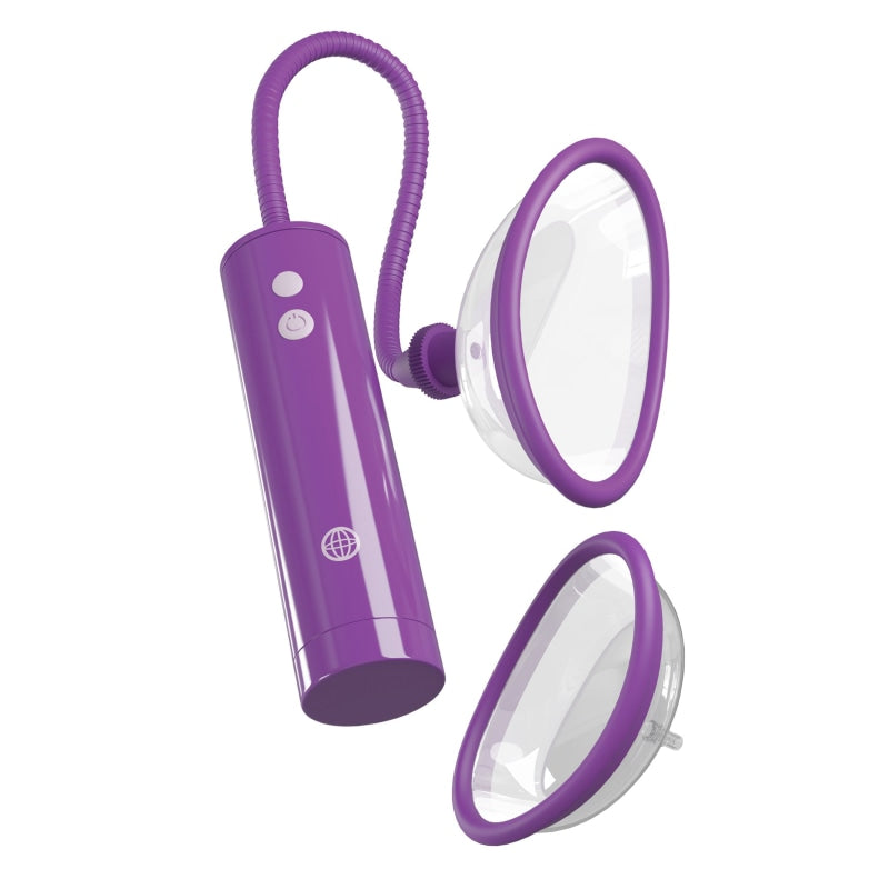 Fantasy for Her Rechargeable Pleasure Pump Kit - Purple - Clit Stimulators
