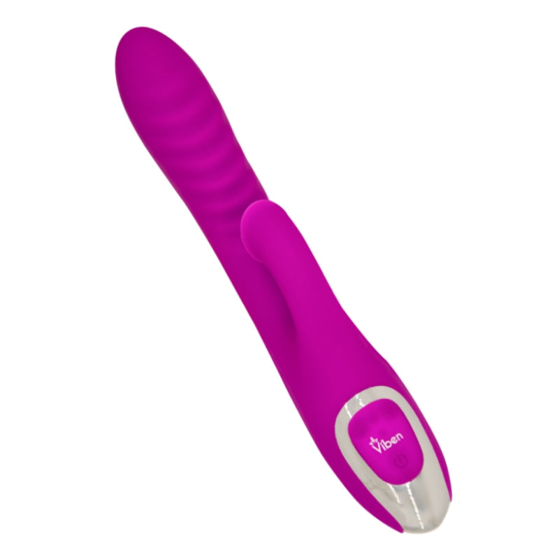 Frenzy Berry-Colored Rabbit Vibrator with Clitoral Suction Feature - Dual-Stimulation for Intense Pleasure, Perfect for a Thrilling and Unique Experience