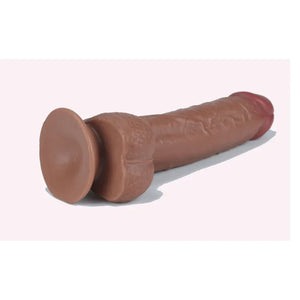 Get Lucky 9 Inch Real Skin Dong - Light Brown - MyPleasure