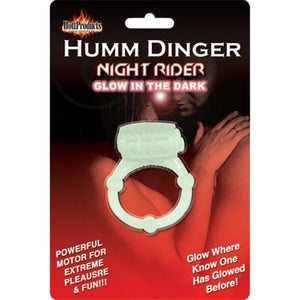Humm Dinger Night Rider Glow-in-the-Dark Vibrating Penis Ring - Each - MyPleasure