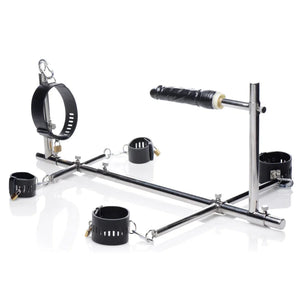 Imprisoned Metal Stockade With Dildo - MyPleasure