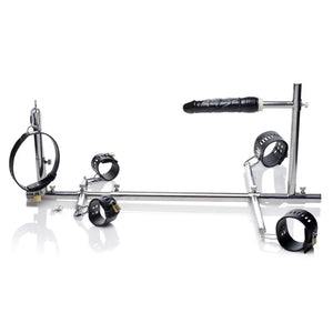 Imprisoned Metal Stockade With Dildo - MyPleasure